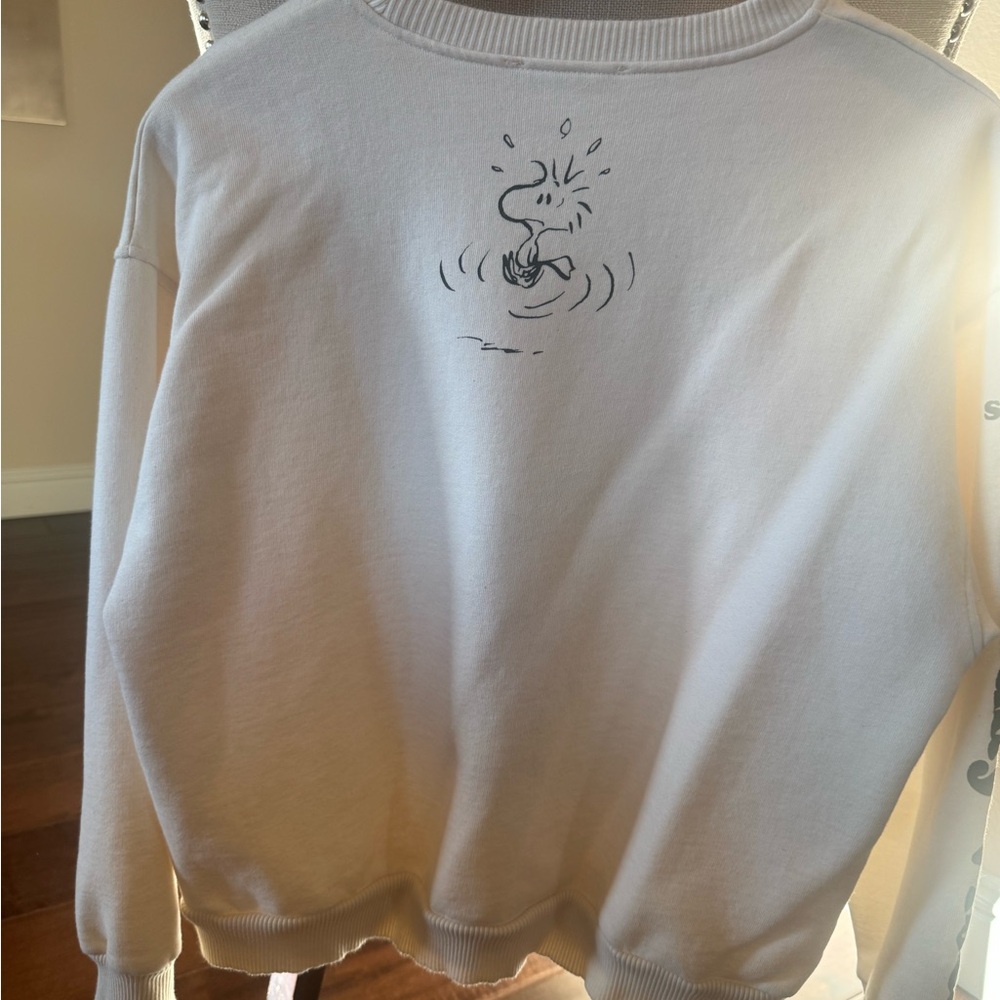 Zara Cream Snoopy Peanuts Sweatshirt - Picture 2 of 6